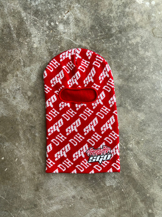 Red "SGO" Ski Mask