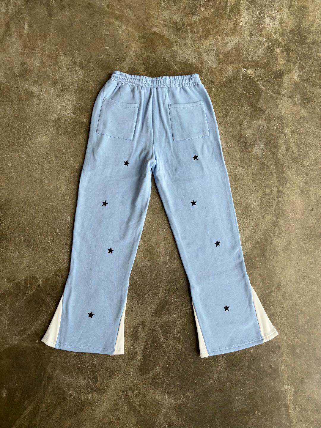 Blue Flare Sweatpants