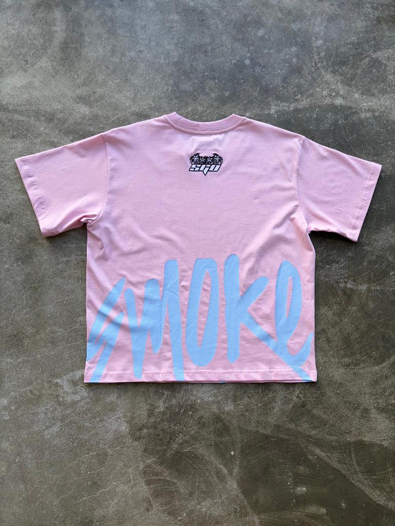 Pink "SMOKE GAS ONLY" Tee Shirt