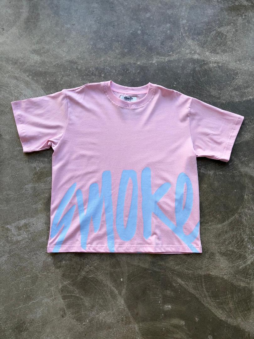 Pink "SMOKE GAS ONLY" Tee Shirt